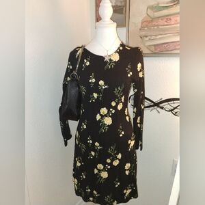 Floral Black Dress Old Navy